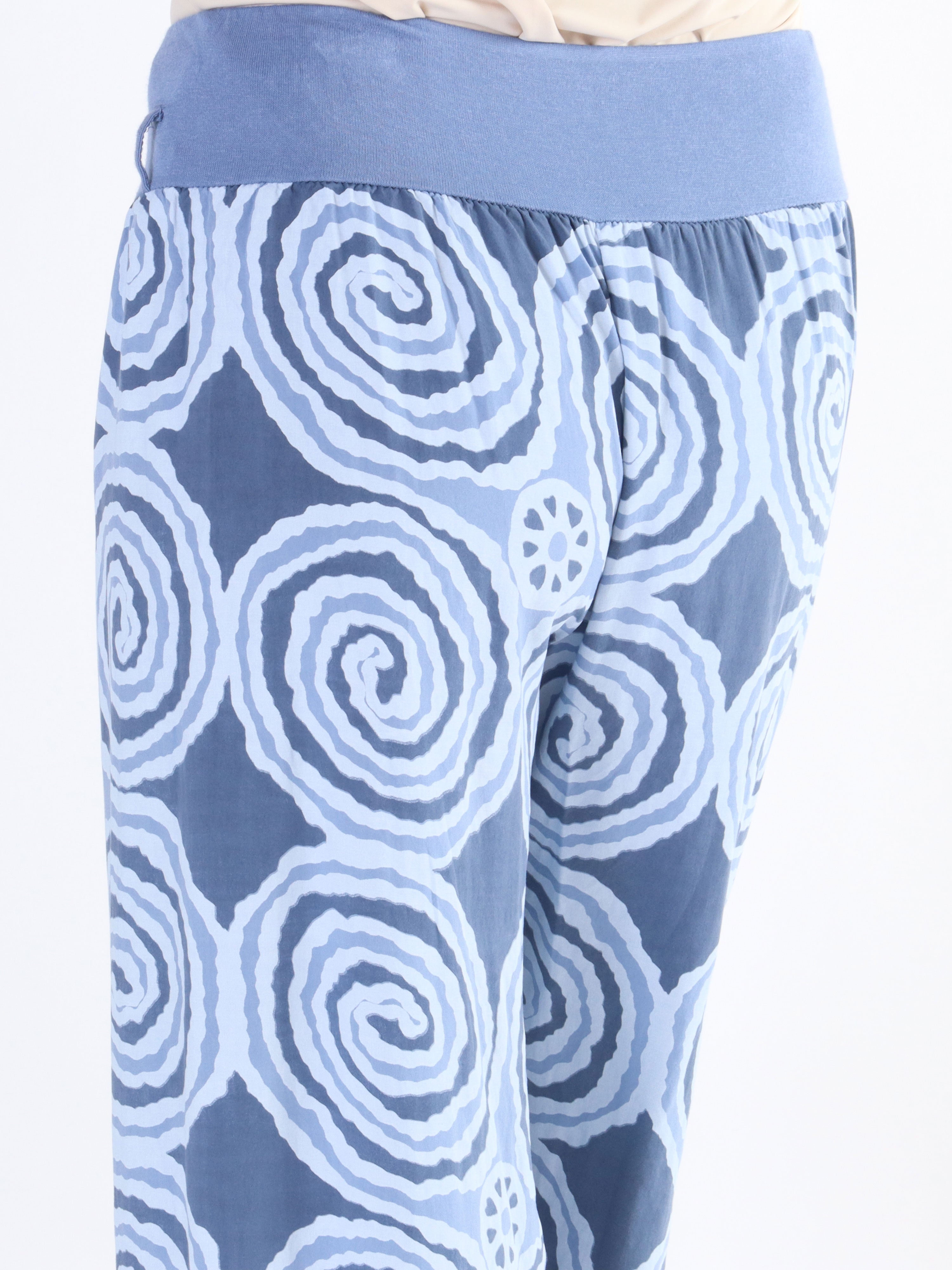 Ninell - Mönstrade haremsbyxor i viskos